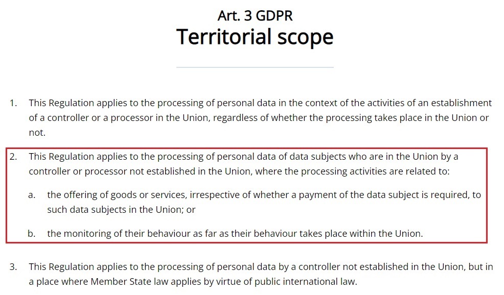 GDPR Article 3